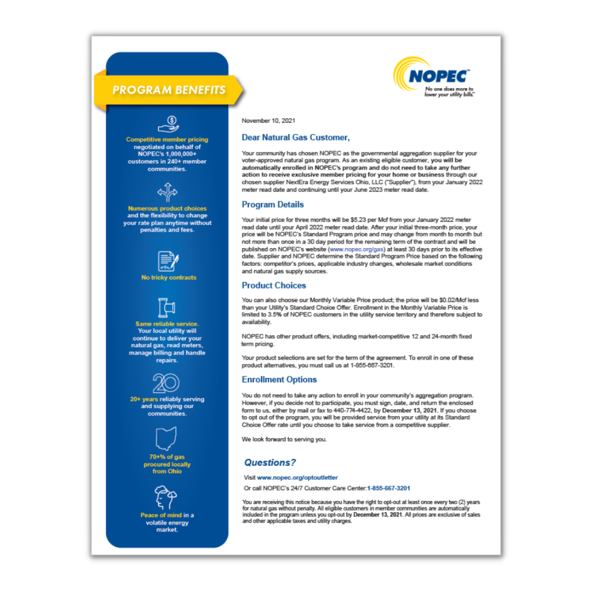 2023 Natural Gas Enrollment NOPEC