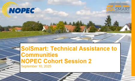 SolSmart + NOPEC Cohort Technical Assistance to Communities | Session Two, September 2025 icon